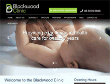 Tablet Screenshot of blackwoodclinic.com.au